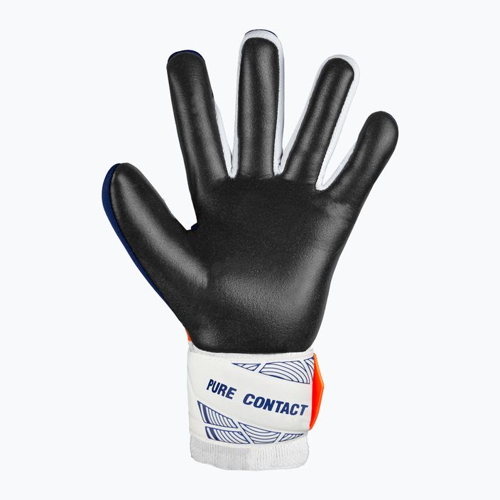 Παιδικά γάντια τερματοφύλακα Reusch Pure Contact Silver Junior premium μπλε/ηλεκτρικό πορτοκαλί/μαύρο 3