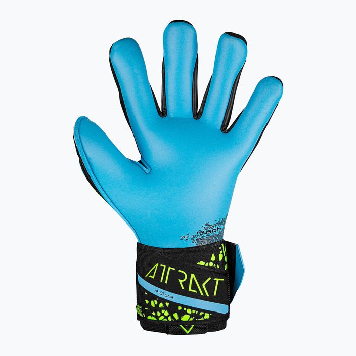 Γάντια τερματοφύλακα Reusch Attrakt Aqua μαύρο/fluo lime/aqua 6