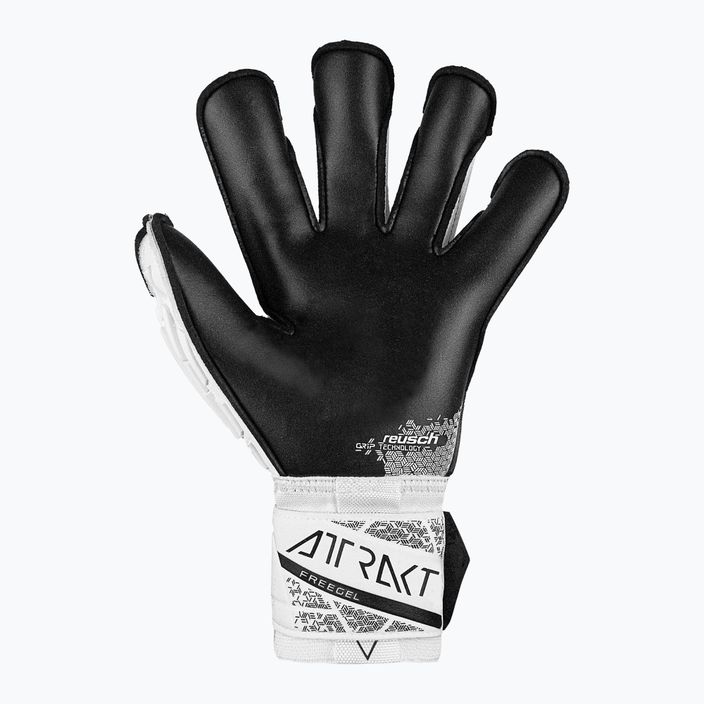 Reusch Attrakt Freegel Gold X Evolution γάντια τερματοφύλακα λευκά/μαύρα 3