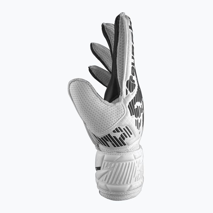 Γάντια τερματοφύλακα Reusch Attrakt Solid λευκά/μαύρα 4