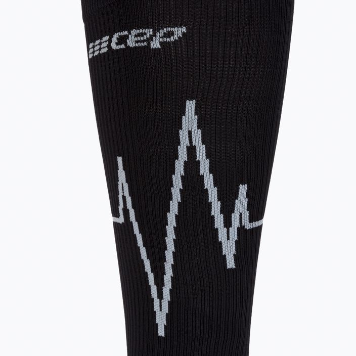 CEP Heartbeat γυναικείες κάλτσες συμπίεσης για τρέξιμο μαύρες WP20KC3 3