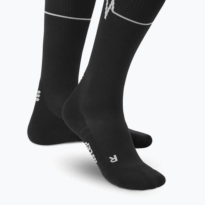 CEP Heartbeat γυναικείες κάλτσες συμπίεσης για τρέξιμο μαύρες WP20KC3 7