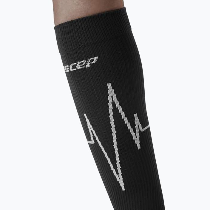 CEP Heartbeat γυναικείες κάλτσες συμπίεσης για τρέξιμο μαύρες WP20KC3 8
