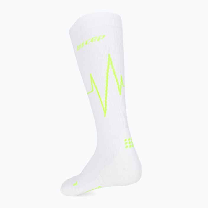 CEP Heartbeat γυναικείες κάλτσες συμπίεσης για τρέξιμο λευκές WP20PC2 2
