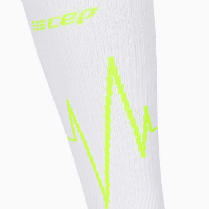 CEP Heartbeat γυναικείες κάλτσες συμπίεσης για τρέξιμο λευκές WP20PC2 3