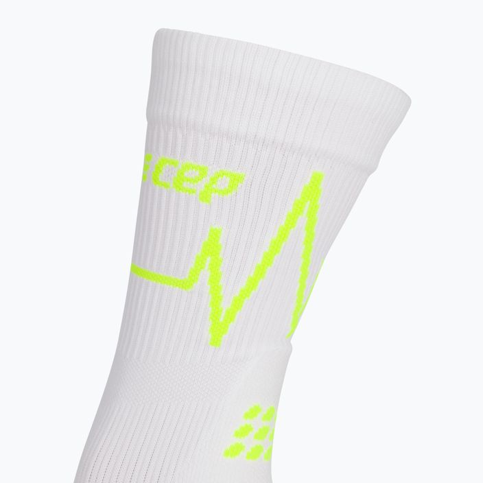 CEP Heartbeat γυναικείες κάλτσες συμπίεσης για τρέξιμο λευκές WP2CPC2 3