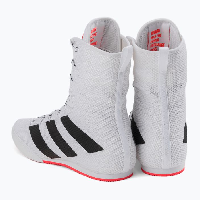Παπούτσια πυγμαχίας adidas Box Hog 3 λευκό και μαύρο GV9975 3