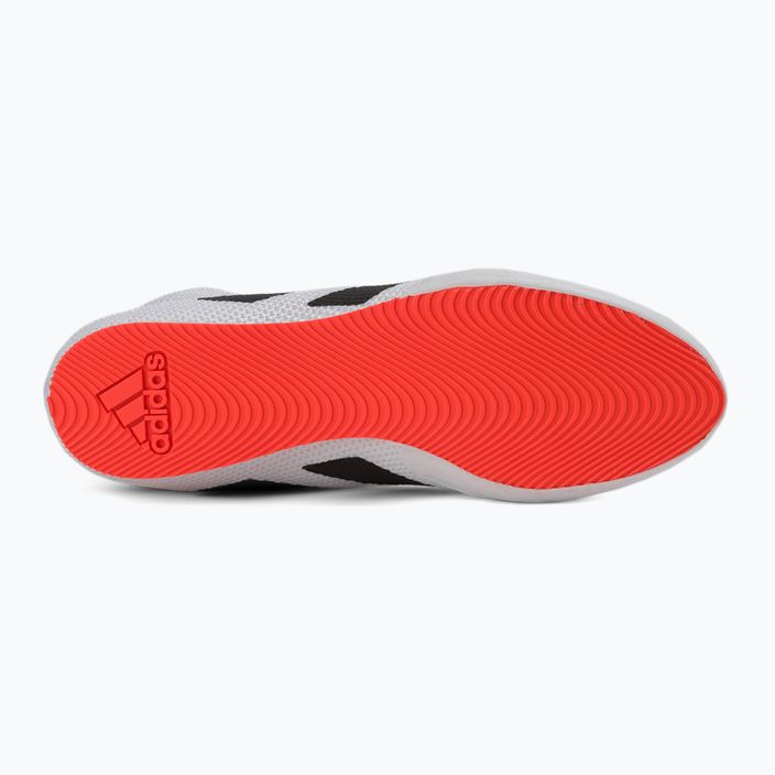 Παπούτσια πυγμαχίας adidas Box Hog 3 λευκό και μαύρο GV9975 4
