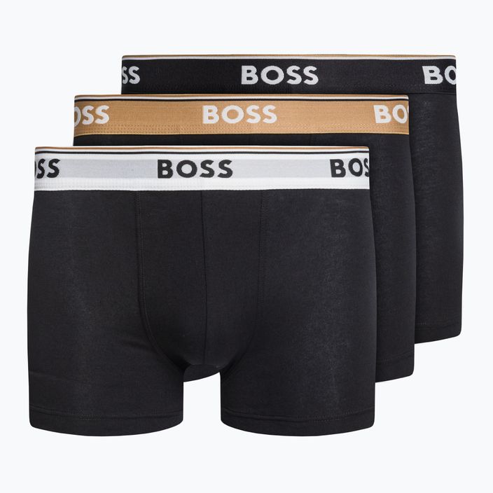 Hugo Boss Trunk Power ανδρικά σορτς μποξεράκια 3 ζευγάρια μαύρο 50489612-982