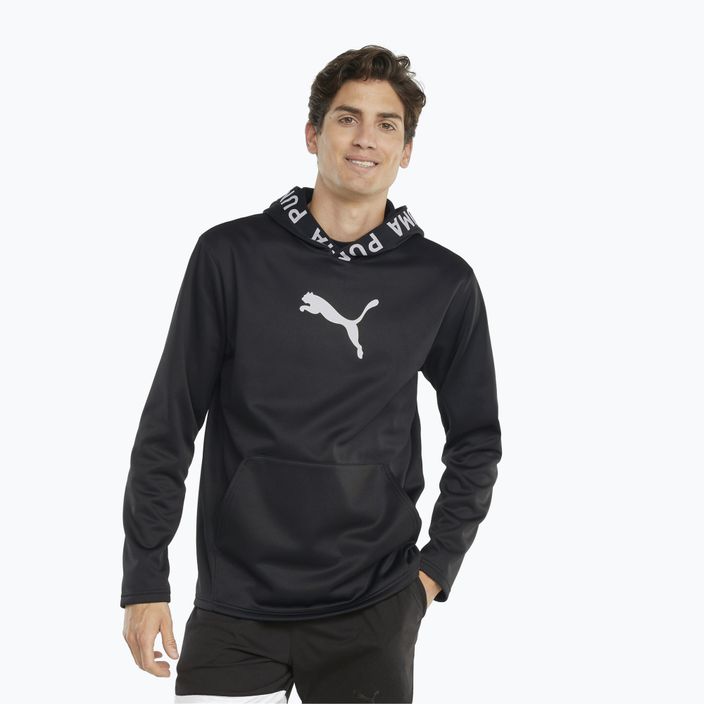 Ανδρικό φούτερ προπόνησης PUMA Train Power Fleece Hoodie puma μαύρο