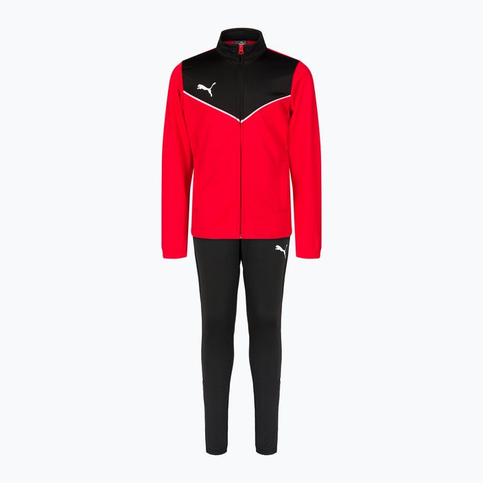 PUMA Individualrise Tracksuit παιδική ποδοσφαιρική φόρμα κόκκινο/μαύρο 657535 01