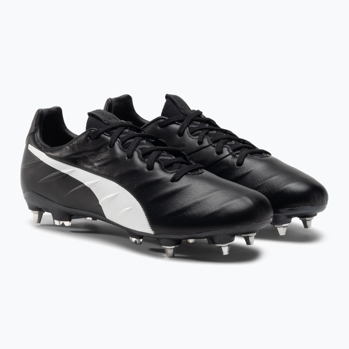 PUMA King Platinum 21 MXSG ανδρικά ποδοσφαιρικά παπούτσια μαύρο και άσπρο 106545 01 4