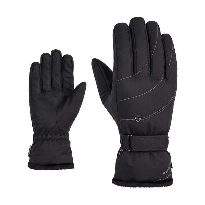 Γυναικεία γάντια σκι ZIENER Kahli PR μαύρο 2