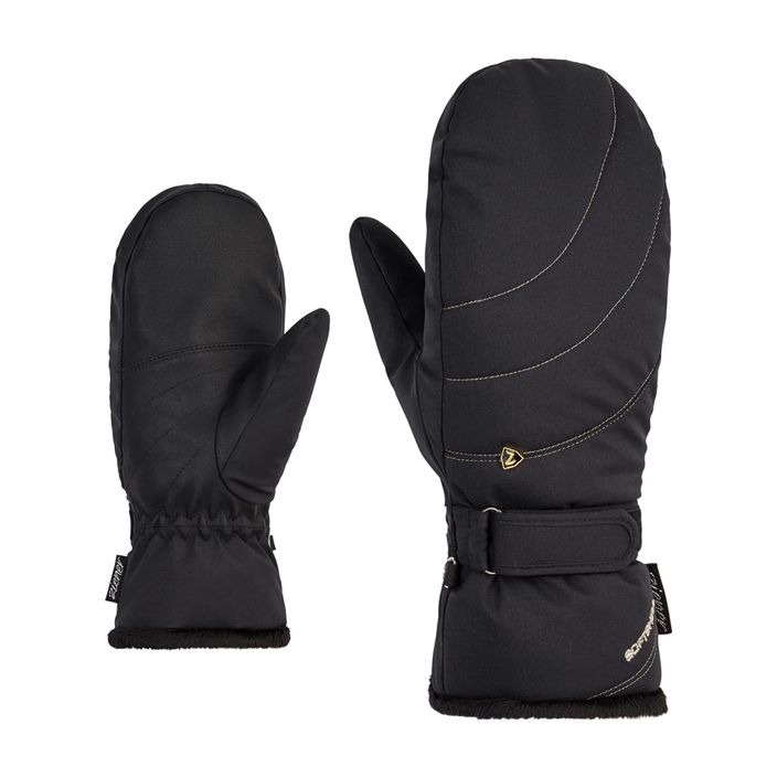 Γυναικεία γάντια σκι ZIENER Kahlia PR μαύρο χρυσό art 2