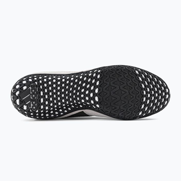 adidas Mat Wizard 5 παπούτσια πυγμαχίας μαύρο και άσπρο FZ5381 5