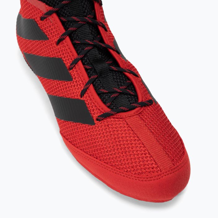 adidas Box Hog 3 παπούτσια πυγμαχίας κόκκινο FZ5305 6