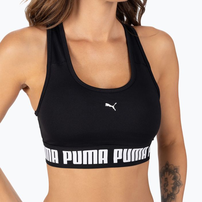 PUMA Mid Impact Puma Strong PM σουτιέν γυμναστικής μαύρο 521599 01 4