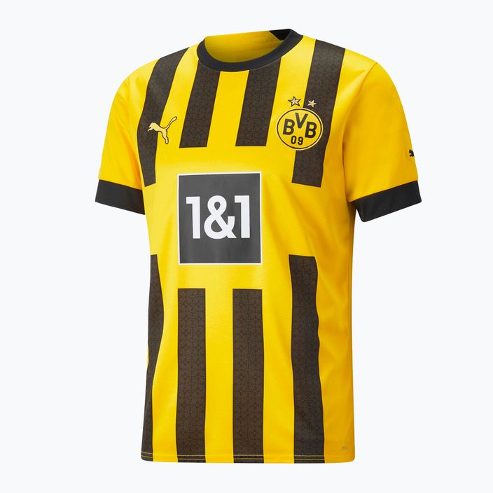 Ανδρική φανέλα ποδοσφαίρου PUMA Bvb Home Jersey Replica Χορηγός κίτρινο και μαύρο 765883 01 7