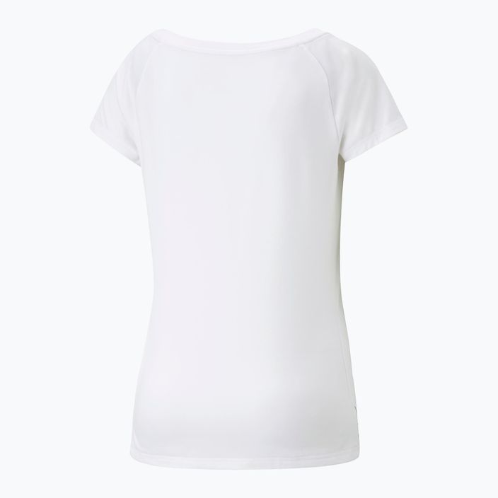 Γυναικείο μπλουζάκι προπόνησης PUMA Train Favorite Jersey Cat λευκό 522420 02 2