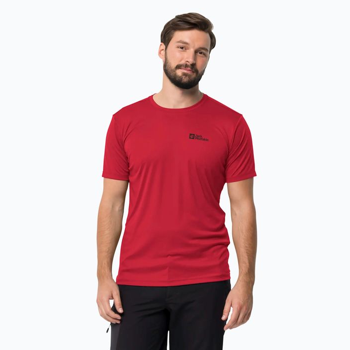 Jack Wolfskin ανδρικό trekking T-shirt Tech red glow