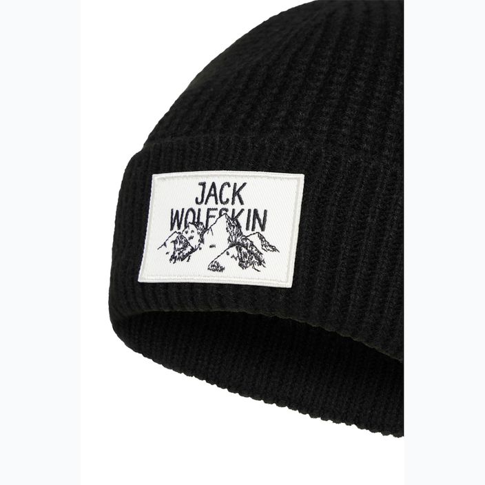 Χειμωνιάτικο σκουφάκι Jack Wolfskin Badge black 2