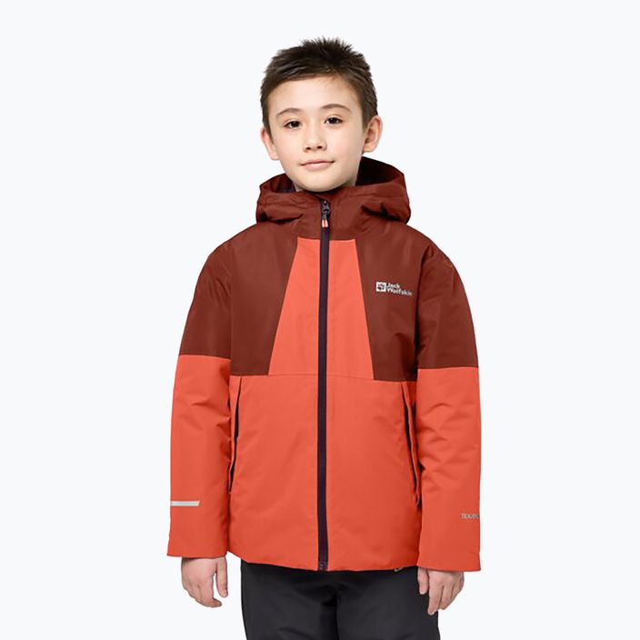 Παιδικό πουπουλένιο μπουφάν Jack Wolfskin Actamic 2L Ins coral orange