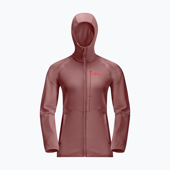 Jack Wolfskin γυναικείο fleece μπουφάν Kolbenberg Hooded Fz mineral red 2