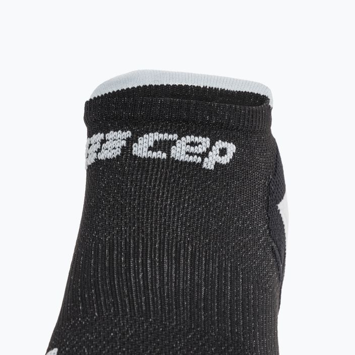 CEP Ultralight No Show μαύρες/ανοιχτό γκρι ανδρικές κάλτσες συμπίεσης για τρέξιμο 3