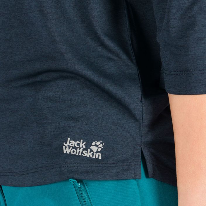 Jack Wolfskin γυναικείο trekking T-shirt Pack & Go navy blue 1806654_1010 5