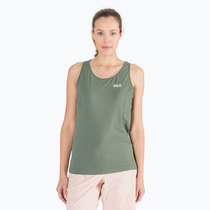 Jack Wolfskin γυναικείο trekking t-shirt Narrows Tank πράσινο 1808571_4311