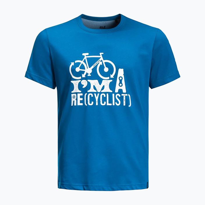 Jack Wolfskin ανδρικό μπλουζάκι για trekking Ocean Trail μπλε 1808621_1361 3