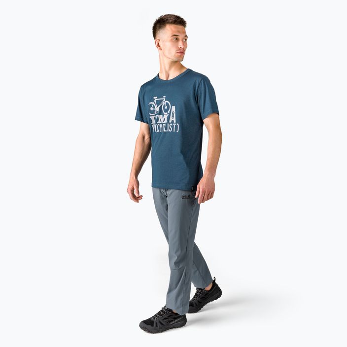 Jack Wolfskin ανδρικό t-shirt Ocean Trail trekking navy blue 1808621_1383 2