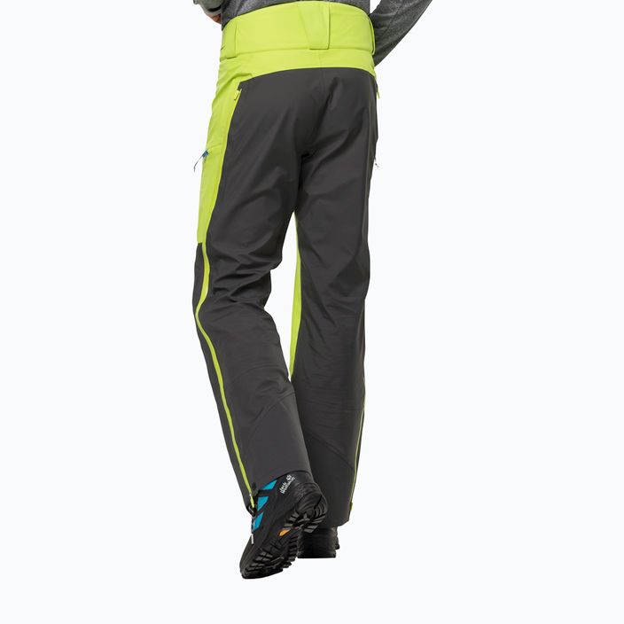 Jack Wolfskin ανδρικό παντελόνι σκι Alpspitze 3L πράσινο/μαύρο 1115191 2