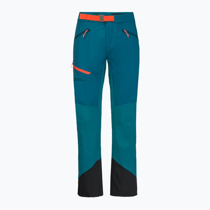 Jack Wolfskin ανδρικό παντελόνι σκι Alpspitze μπλε-πράσινο 1507511 4