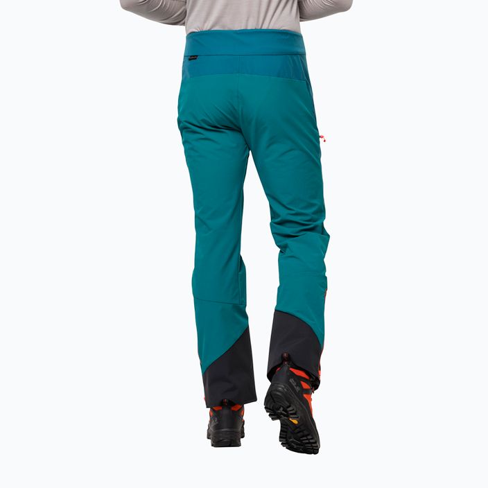 Jack Wolfskin ανδρικό παντελόνι σκι Alpspitze μπλε-πράσινο 1507511 2