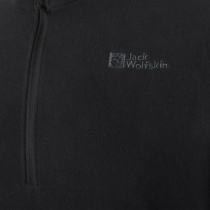 Jack Wolfskin ανδρικό fleece φούτερ Taunus HZ μαύρο 1709522_6000_002 6