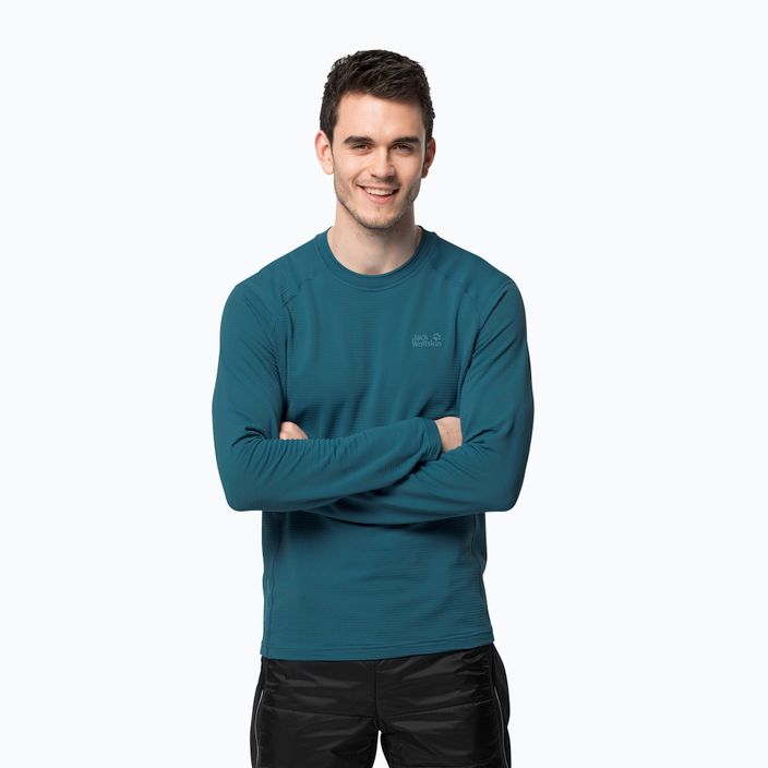 Jack Wolfskin ανδρικό μακρυμάνικο T-shirt Infinite LS μπλε 1808311