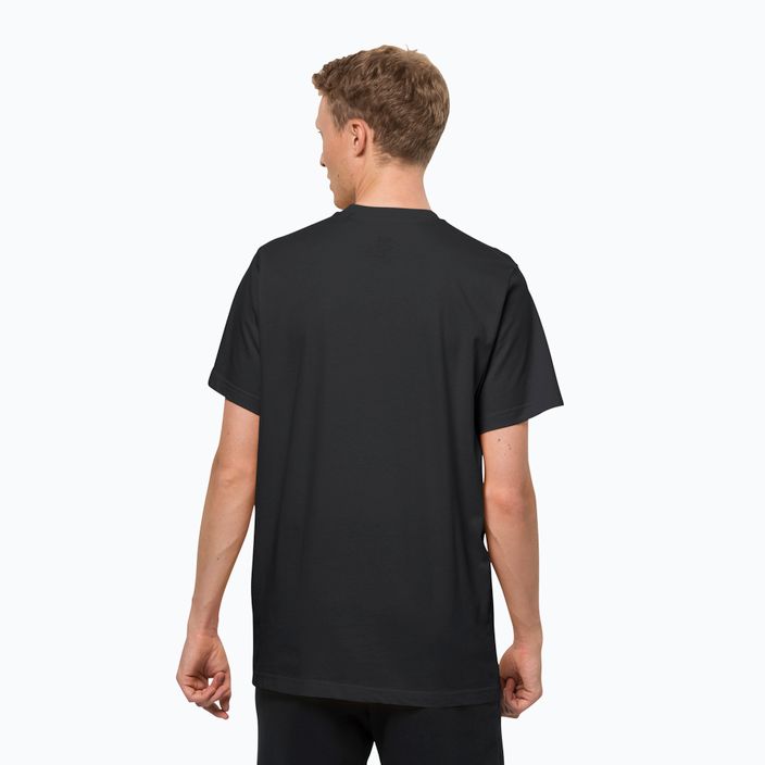 Jack Wolfskin ανδρικό Essential T-shirt μαύρο 1808382_6000 2