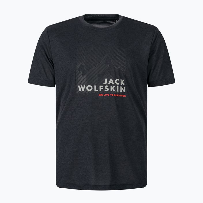 Ανδρικό Jack Wolfskin Hiking Graphic γκρι T-shirt 1808761_6230 4