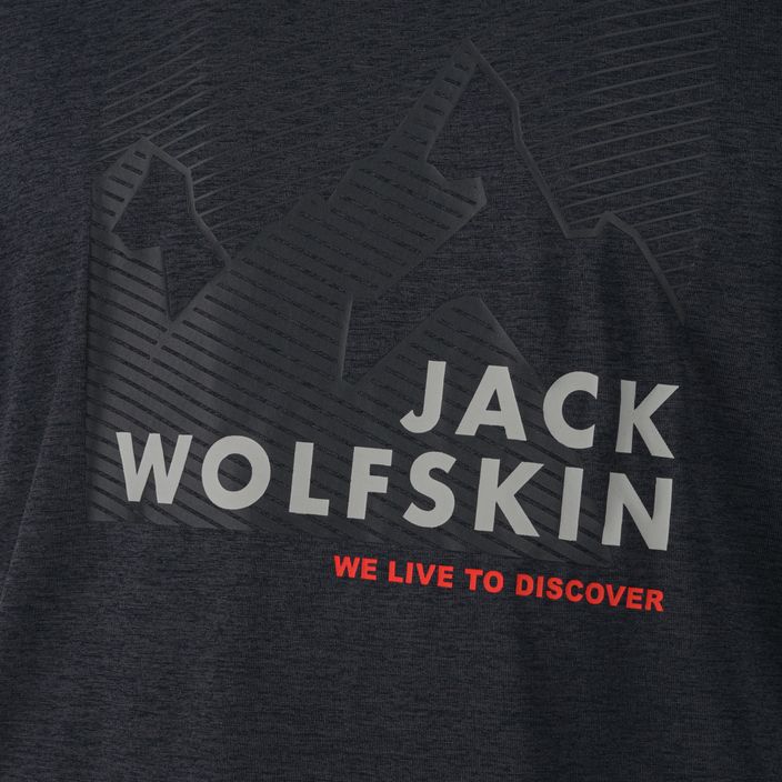 Ανδρικό Jack Wolfskin Hiking Graphic γκρι T-shirt 1808761_6230 6