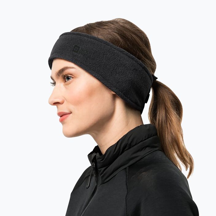 Jack Wolfskin Vertigo headband μαύρο 2