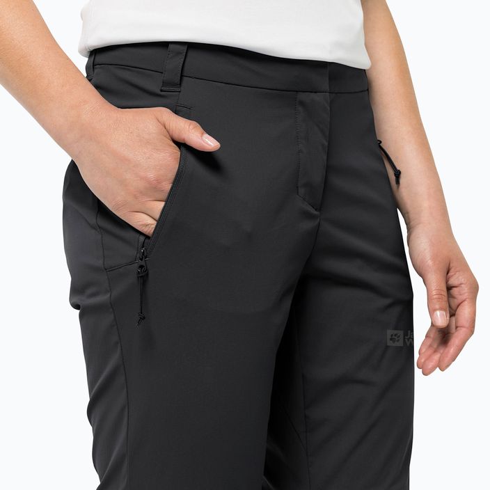 Jack Wolfskin γυναικείο softshell παντελόνι Glastal Zip Off μαύρο 1508151_6000_042 5