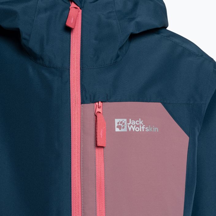 Jack Wolfskin Active Hike παιδικό μπουφάν βροχής navy blue 1609251 3