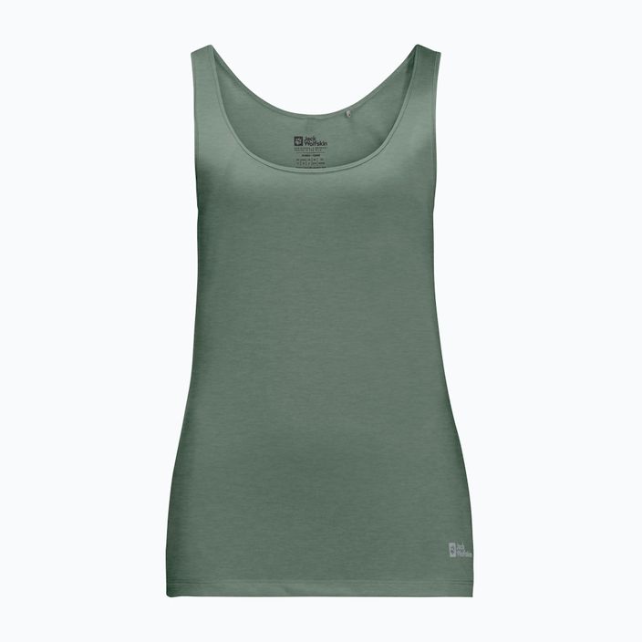 Jack Wolfskin γυναικείο trekking t-shirt Pack & Go Tank πράσινο 1807283 3