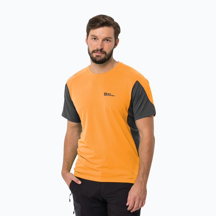 Jack Wolfskin ανδρικό trekking t-shirt Narrows πορτοκαλί 1807353