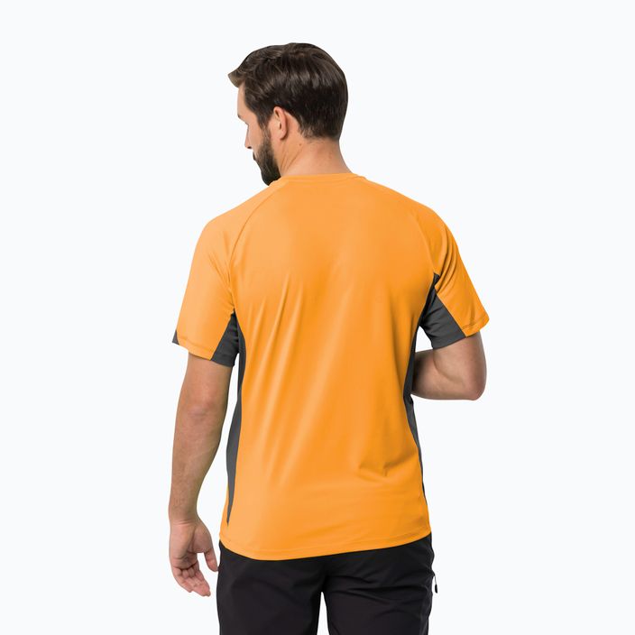 Jack Wolfskin ανδρικό trekking t-shirt Narrows πορτοκαλί 1807353 2