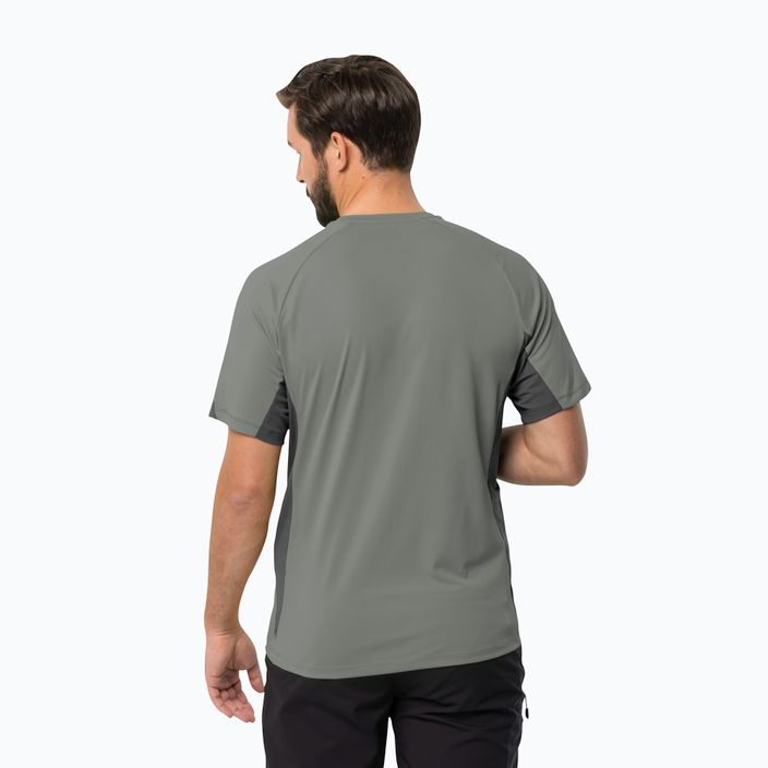 Jack Wolfskin ανδρικό trekking t-shirt Narrows πράσινο 1807353 2