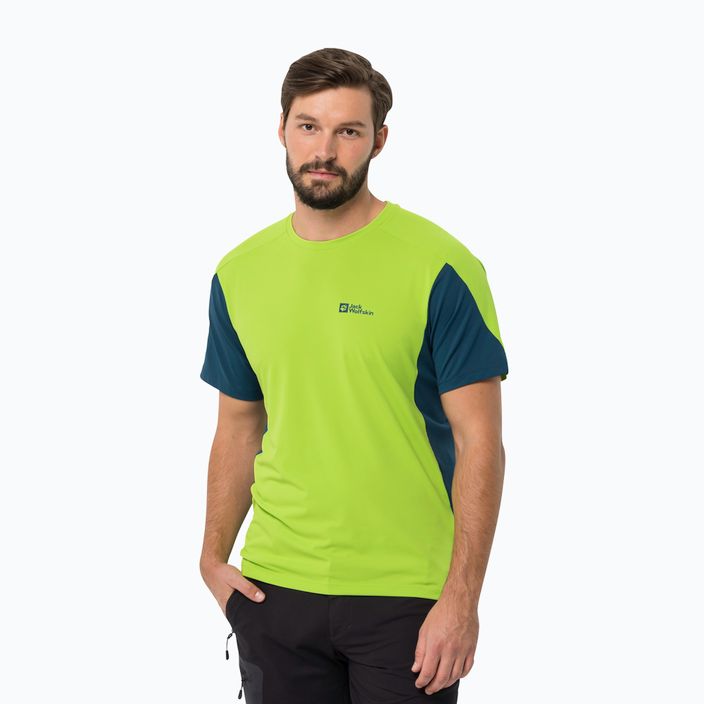 Jack Wolfskin ανδρικό trekking t-shirt Narrows Flesh Green 1807353