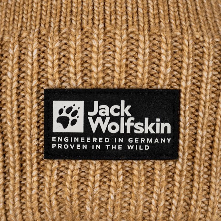 Jack Wolfskin Playn Logo Beanie χειμερινός σκούφος chipmunk 4