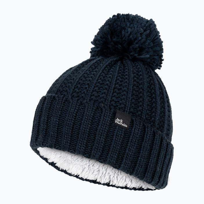 Γυναικείος χειμερινός σκούφος Jack Wolfskin Highloft Knit Beanie night blue 5